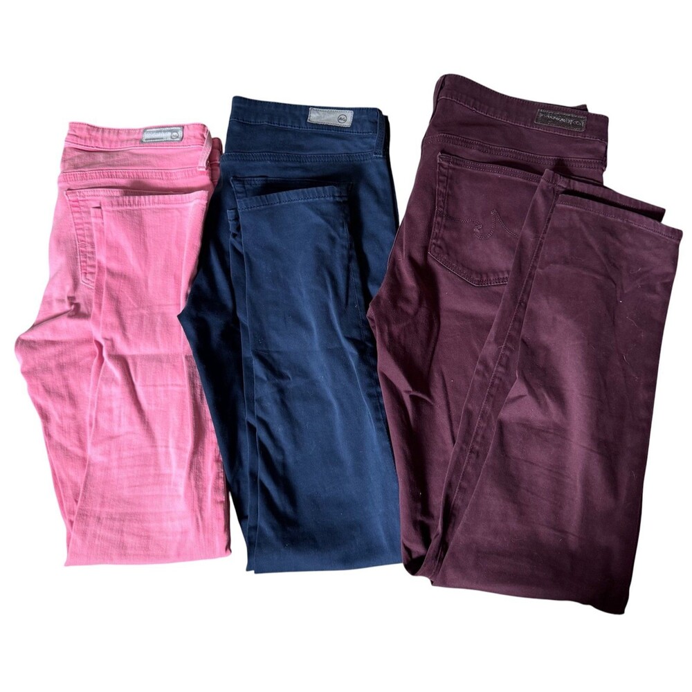 AG Adriano Goldschmied Jeans Bundle 3 Pairs Premium Designer Denim